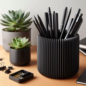 Stiftehalter Stifteköcher 3D Druck Stifthalter Wohnaccessoires Büroaccessoires Büro Organisation Stiftebecher Organizer