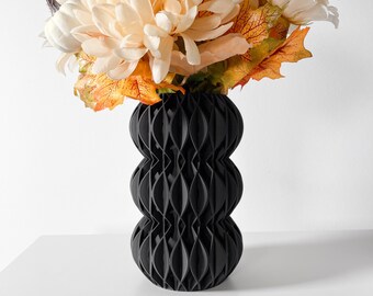 Dekovase / Spiralvase / Kugelvase / 3D Vase / Pampasgras / Trockenblumen / Dekoration / Eukalyptus / Schleierkraut / Revan