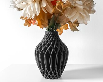 Dekovase / Spiralvase / Kugelvase / 3D Vase / Pampasgras / Trockenblumen / Dekoration / Eukalyptus / Schleierkraut / Vika