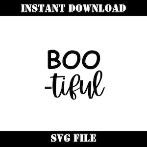 BOO-tiful Halloween SVG digitaal bestand downloaden - grappig T'shirt - schattig - kindershirts