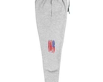 Freedom35Design Pantalones deportivos patrióticos con bandera de Estados Unidos