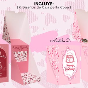 Editable Cake Box Mini Cake Box, Cake Box, Editable Canva Template, Cake Holder Box, DIY ...
