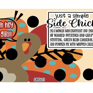 SIDE CHICK scratch off savings challenge