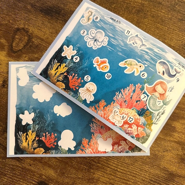 UNDER THE SEA sticker challenge