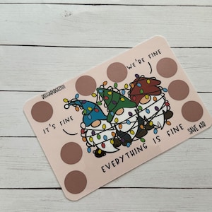 GNOMES IN LIGHTS scratch off savings challenge