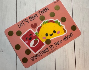 TACO ABOUT scratch off savings challenge