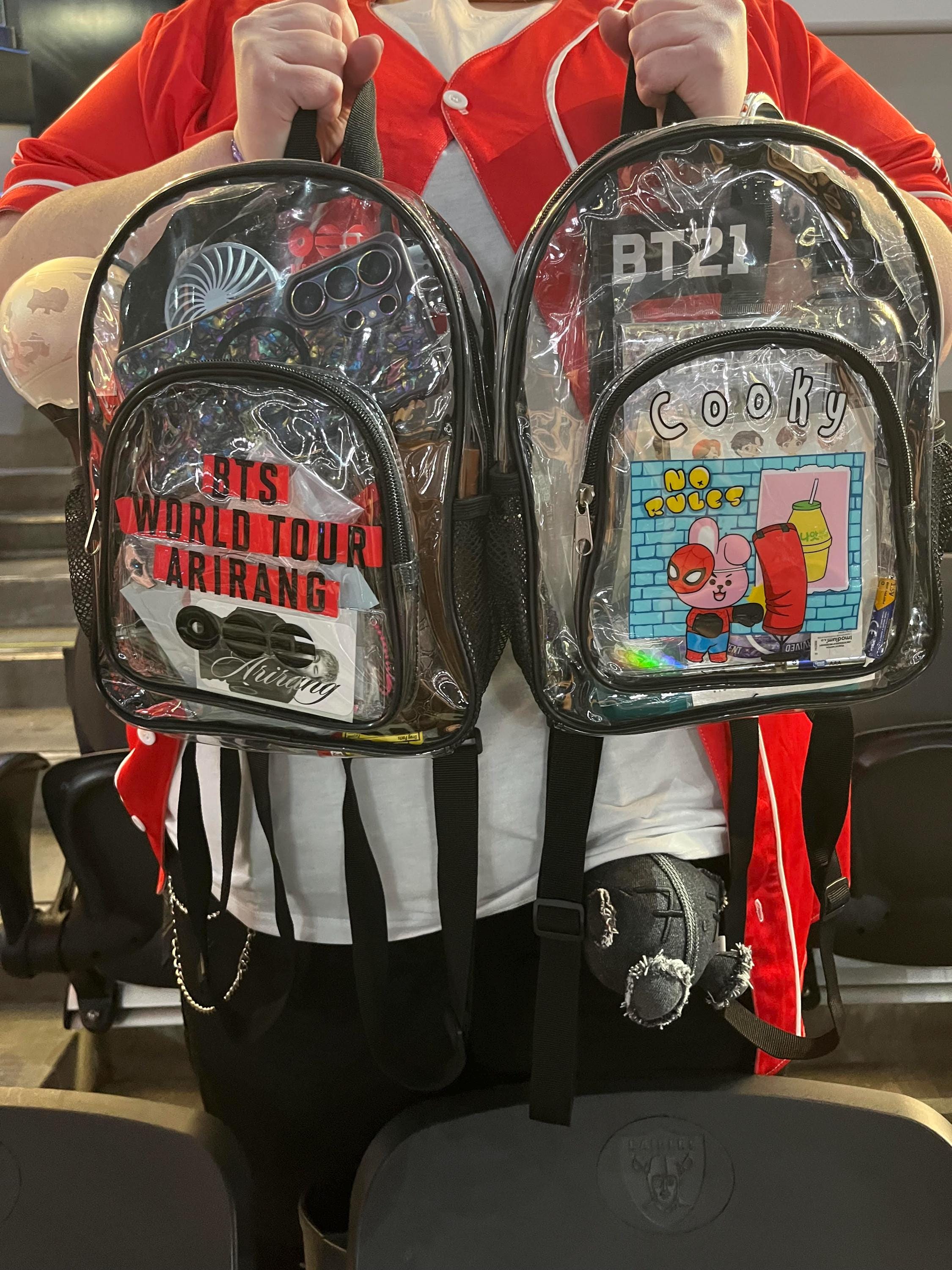 BTS Arirang World Tour Clear Backpack, Stadium Approved Concert