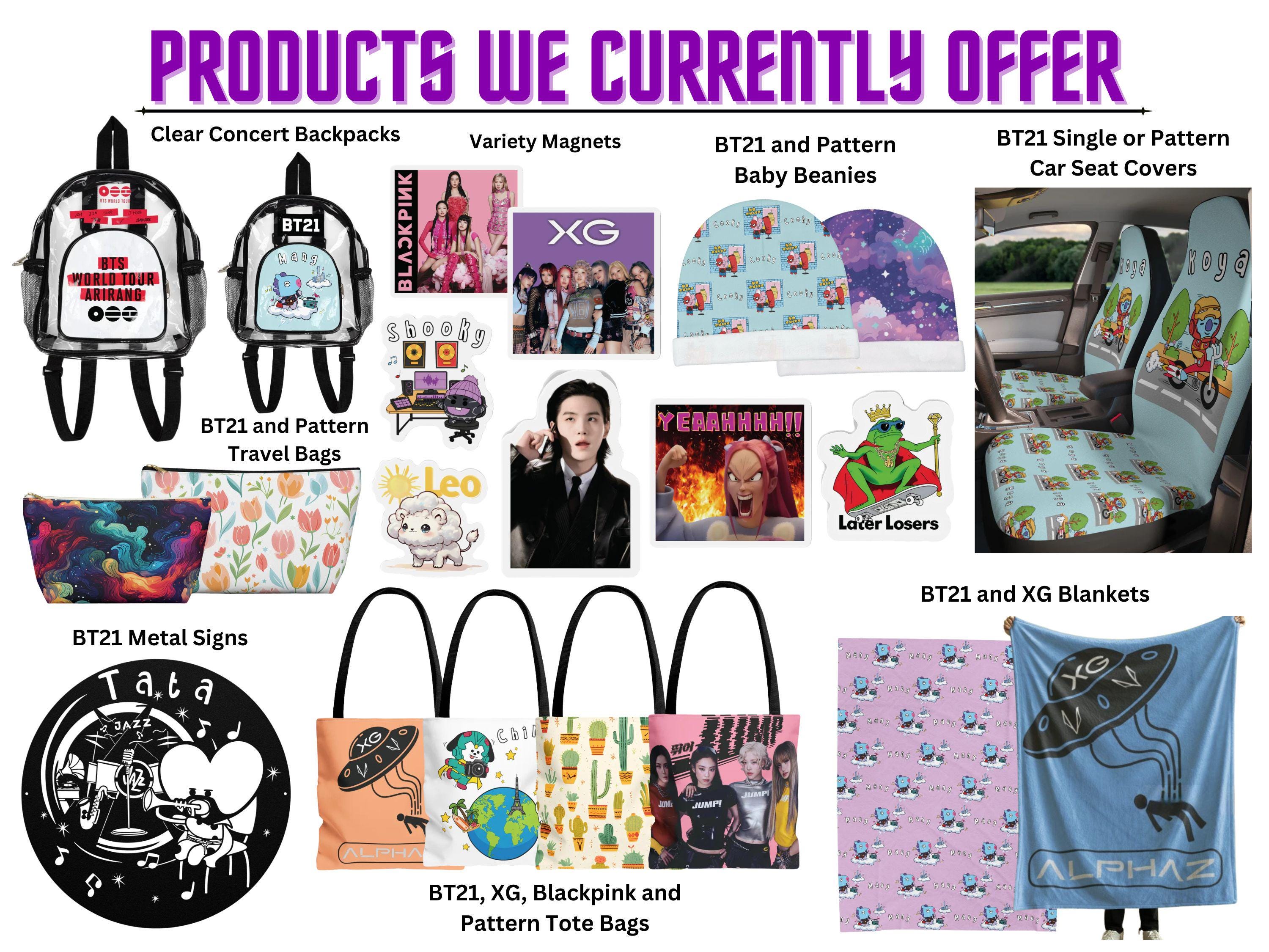 BTS Arirang World Tour Clear Backpack, Stadium Approved Concert