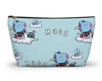 BT21 Mang Travel Bag, BTS JHope Makeup Bag, Kpop Toiletry Pouch, Cute Organizer, Snack Bag, Concert Photocard Holder