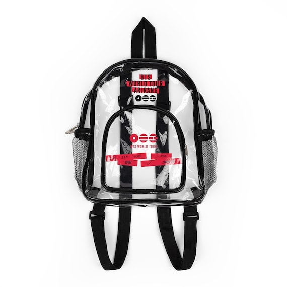 BTS Arirang World Tour Clear Backpack, Stadium Approved Concert