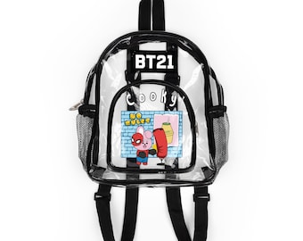 BT21 Cooky Clear Stadium Concert Bag With No Background Color