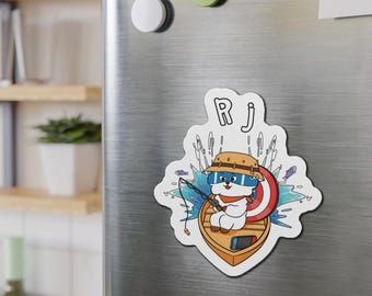 BT21 RJ Magnet, BTS Jin Fridge Magnet, Cute Classroom Decor, Teacher Whiteboard Magnet, Kpop Home Accessory, Jin Fan Gift