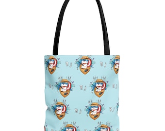 BT21 RJ Tote Bag, BTS Jin Canvas Tote, Kpop Fan Bag, Cute Everyday Shoulder Bag, School Book Bag, Gift for Fans