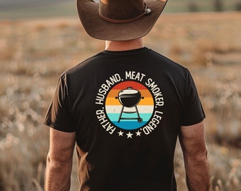 Father Husband Meat Smoker Legend T Shirt