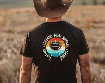 Vater Ehemann Fleisch Raucher Legende T Shirt
