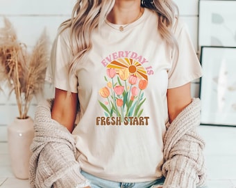 毎日が新たなスタート Tシャツ