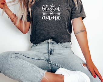 Blessed Mama T-Shirt: Unisex Jersey Tee, Soft Cotton
