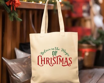 クリスマスの魔法を信じてトートバッグ