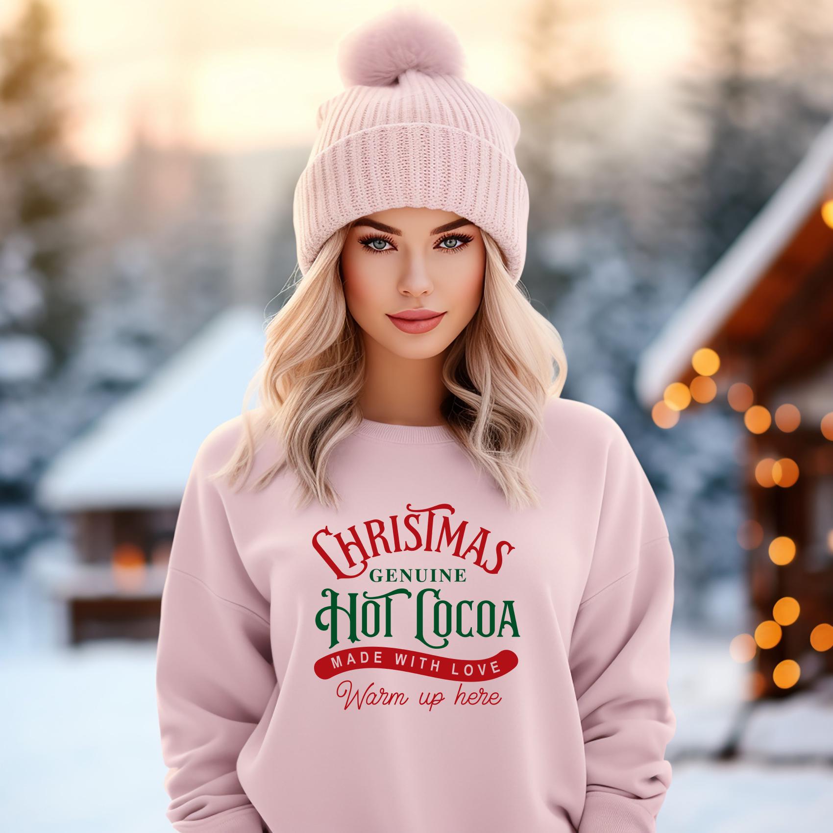 Christmas Hot Cocoa Sweatshirt - Etsy