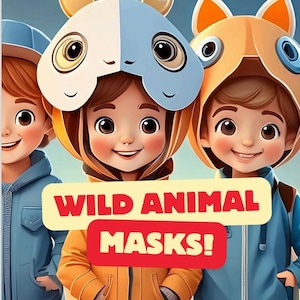 Children&#39;s Wild Animal Masks