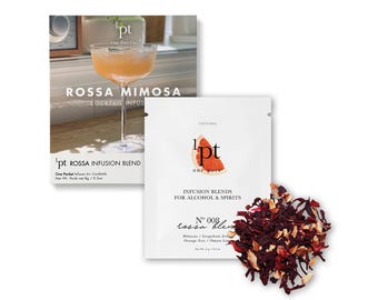 Infuse 6-9 Cocktails-Mocktails > Fast All-Natural Zero Sugar | ROSSA MIMOSA | Quick Scan QRCode Recipe, Playlists & More