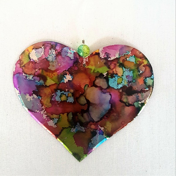 Heart Ornaments Recycled Aluminum cans