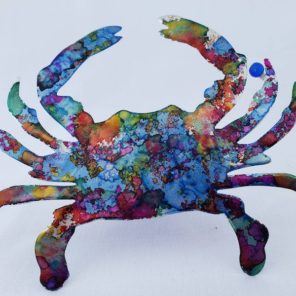 Blue Crab ornament recycled aluminum cans