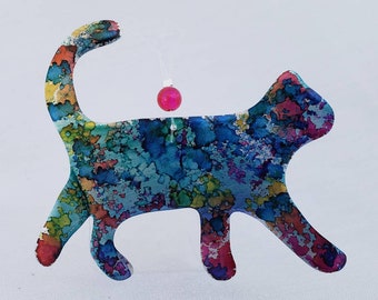 Cat Ornaments Recycled Aluminum cans