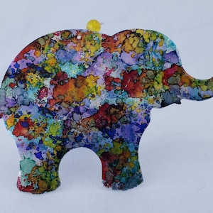 Elephant ornament recycled aluminum cans