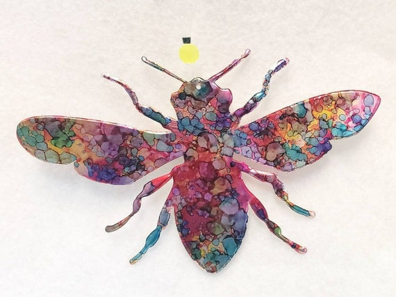 Honey Bee ornament recycled aluminum cans