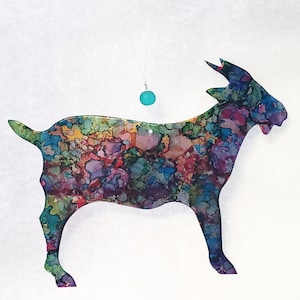 Billy Goat Ornaments Recycled Aluminum cans