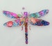 Dragonfly ornament recycled aluminum cans 