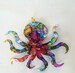 Octopus ornament recycled aluminum cans 