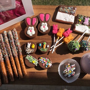 Easter Homemade Chocolate Treat Box Holiday Easter Basket Filler Easter Candy
