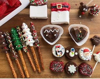 Christmas Holiday Homemade Chocolate Treat Box