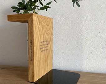 Personalised Solid Oak Bookend