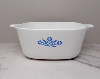 Vintage Corningware 2 1/2 Qt Saucepan - Blue Cornflower, Rare 2nd Generation (1960-61)