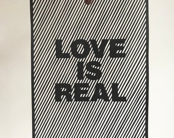 Love Is Real Hand cut papercut wall art artwork