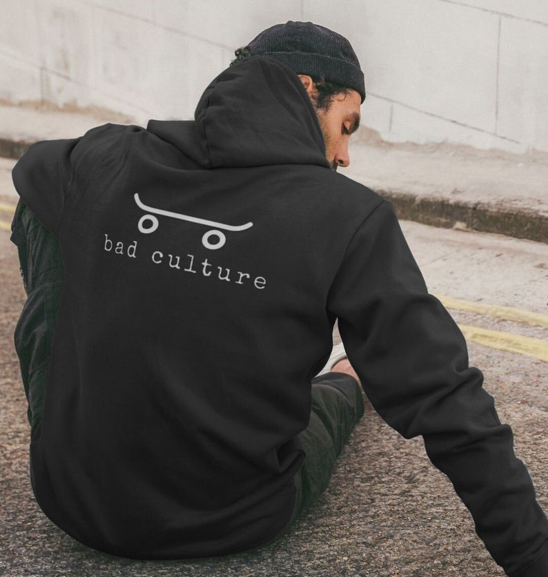 Bad Culture X Find The Wayf Surf Black Hoodie Unisex image 1