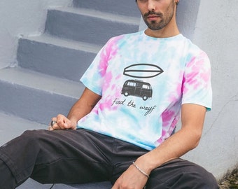 Camper Van Surf T-shirt Dye  Unisex