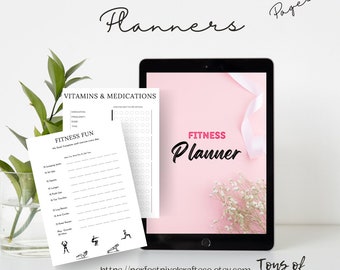 Fitness Planner, Weight Loss Tracker, BUNDLE, Workout Planner Fitness Journal, Wellness, Health Goal, Meal Planner, Self Care, Habit Tracker