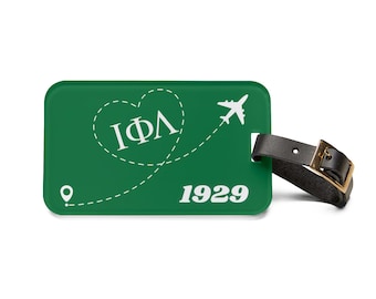 Iota Phi Lambda Luggage Tag, Sorority Tag,