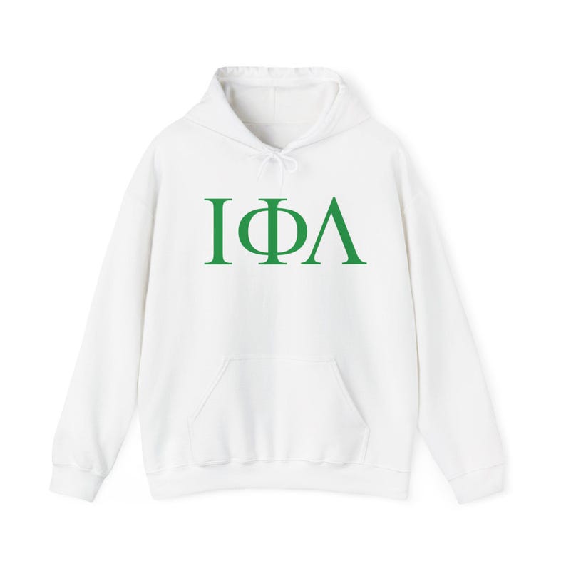 Sweat à capuche Iota Phi Lambda sororité, sweat à lettres grecques image 3