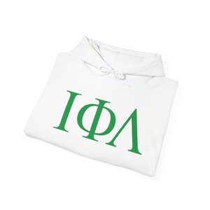 Sweat à capuche Iota Phi Lambda sororité, sweat à lettres grecques image 5