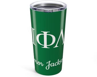 Iota Phi Lambda Tumbler 20oz, Sorority Gift, Mother's Day, Personalize