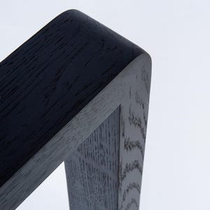 Czarne lite nogi dębowe zaokrąglone - para / 2 szt. image 6