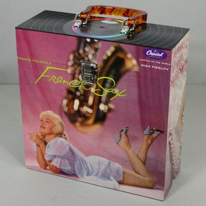 Handmade 10-inch LP or 78 rpm Record Case Box - Sax Appeal