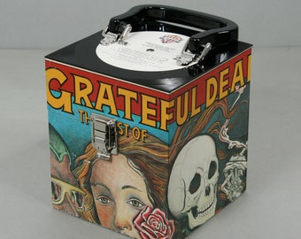 Handmade CD Case from Recycled Record - The Best Of The Grateful Dead: Skeletons From The Closet