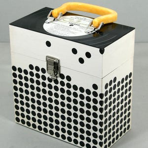 7-inch Vinyl 45 Record Case - Handmade from Recycled Records - Persuasive Percussion