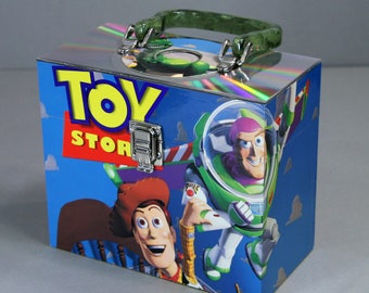 Recycled Laser Disc DVD Storage Carry Case - Toy Story